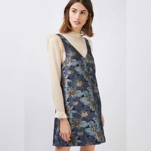 NWT Topshop metallic floral dress and blouse vintage bohoo style